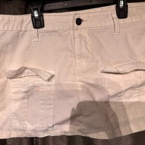 SO Cream Cotton Skirt